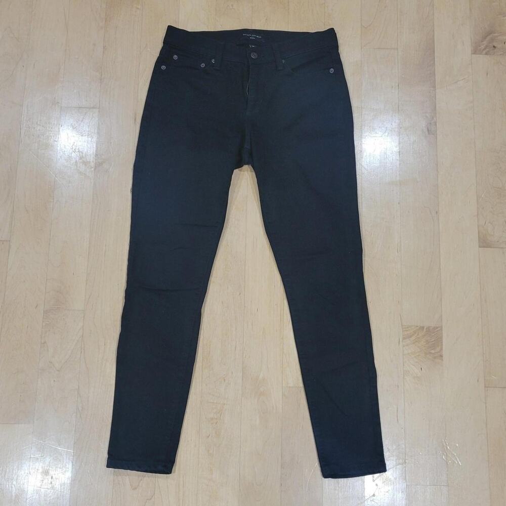 Banana Republic Black Skinny Jeans Ladies Size 28/6 Excellent Preowned Condition